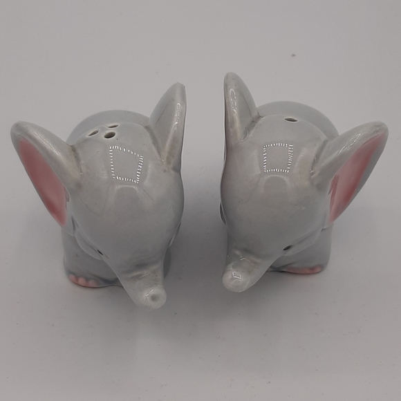 Vintage Adorable Elephant Salt & Pepper Shakers Gift Craft Korea Original Sticke - Picture 5 of 8